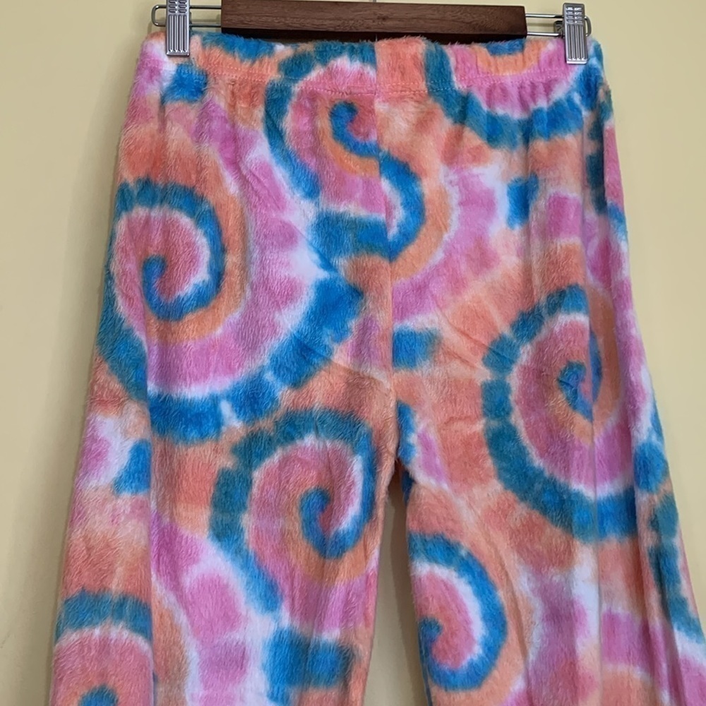 BlueStar Tie-dye Dreamsicle Comfy Drawstring Elastic Waist Loungewear Pants - Picture 11 of 13